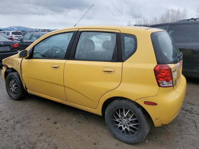 KL1TD66637B792229 - 2007 CHEVROLET AVEO BASE Sarı foto 2