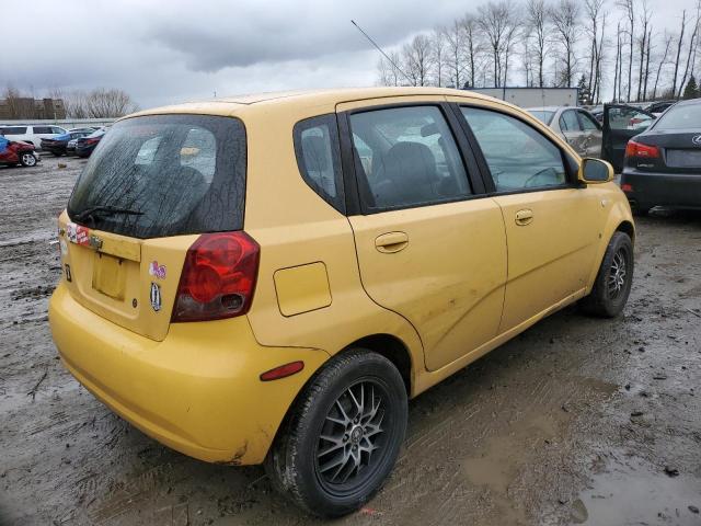 KL1TD66637B792229 - 2007 CHEVROLET AVEO BASE Sarı foto 3