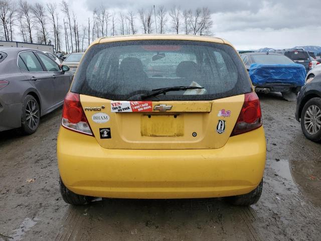 KL1TD66637B792229 - 2007 CHEVROLET AVEO BASE Sarı foto 6