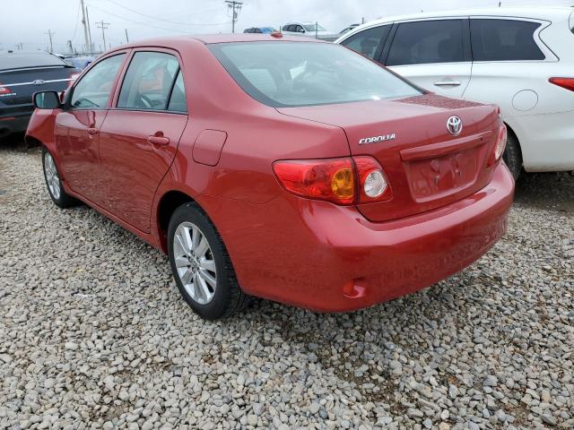 JTDBL40E39J040275 - 2009 TOYOTA COROLLA BASE RED photo 2