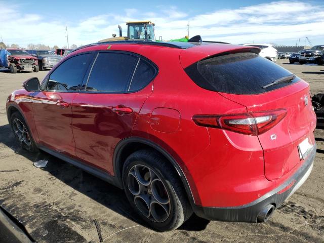 ZASFAKNN0J7B95475 - 2018 ALFA ROMEO STELVIO TI SPORT RED photo 2