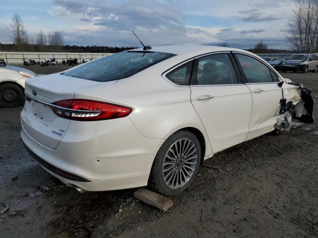 3FA6P0LU7JR225253 - 2018 FORD FUSION SE HYBRID WHITE photo 3