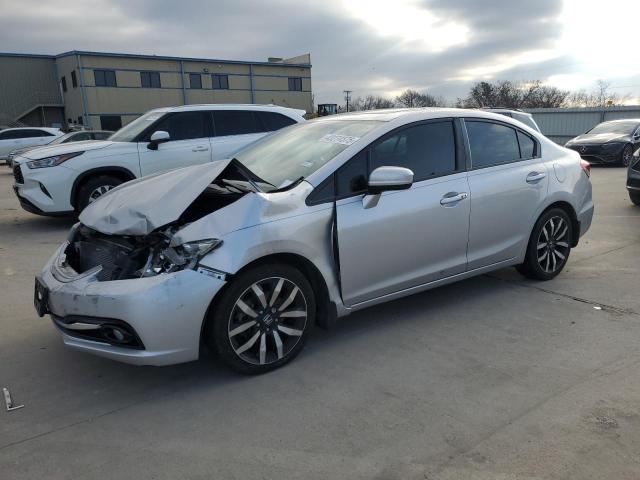 19XFB2F90FE058325 - 2015 HONDA CIVIC EXL ნაცრისფერი ფოტო 1