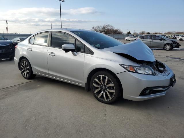 19XFB2F90FE058325 - 2015 HONDA CIVIC EXL ნაცრისფერი ფოტო 4