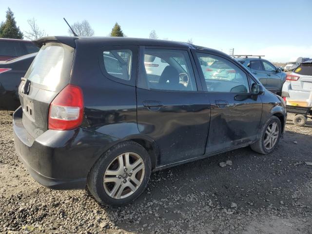 JHMGD38617S055955 - 2007 HONDA FIT S BLACK photo 3