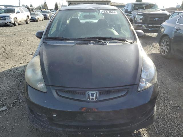 JHMGD38617S055955 - 2007 HONDA FIT S BLACK photo 5