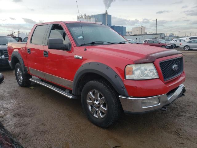 1FTPW14584KC55921 - 2004 FORD F150 SUPERCREW RED photo 4