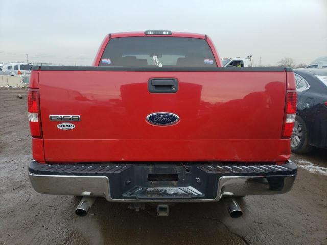 1FTPW14584KC55921 - 2004 FORD F150 SUPERCREW RED photo 6