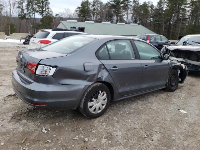 3VW2K7AJ2FM342927 - 2015 VOLKSWAGEN JETTA BASE 灰色 照片 3