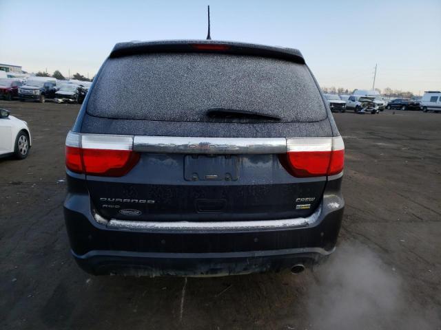 1C4RDJDG9DC664391 - 2013 DODGE DURANGO CREW BLUE photo 6