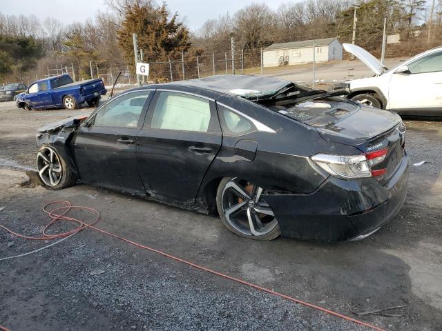 1HGCV3F24NA044126 - 2022 HONDA ACCORD HYBRID SPORT BLACK photo 2