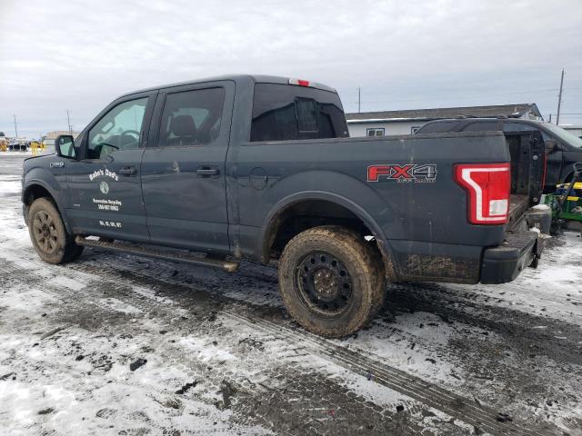 1FTEW1EG7GKE96767 - 2016 FORD F150 SUPERCREW GRAY photo 2