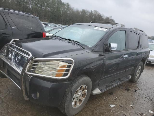 5N1AA08A24N714358 - 2004 NISSAN ARMADA SE BLACK photo 1