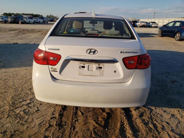 KMHDU4AD0AU097933 - 2010 HYUNDAI ELANTRA BLUE WHITE photo 6