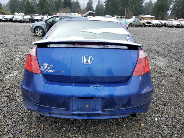 1HGCS12838A014725 - 2008 HONDA ACCORD EXL BLUE photo 6