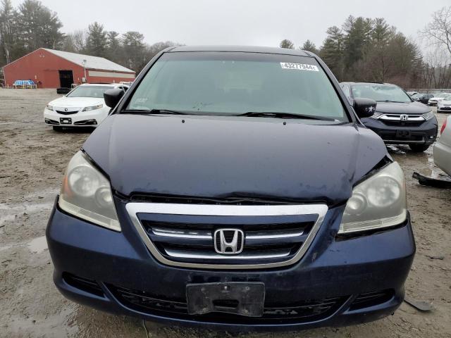 5FNRL38247B135600 - 2007 HONDA ODYSSEY LX BLUE photo 5