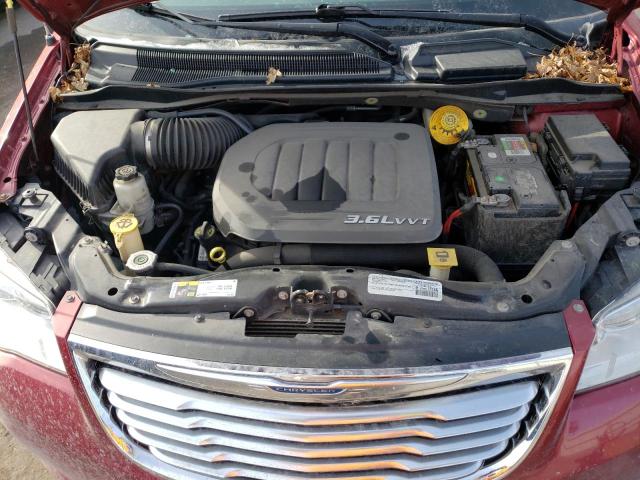 2C4RC1BG6FR545276 - 2015 CHRYSLER TOWN & COU TOURING MAROON photo 11