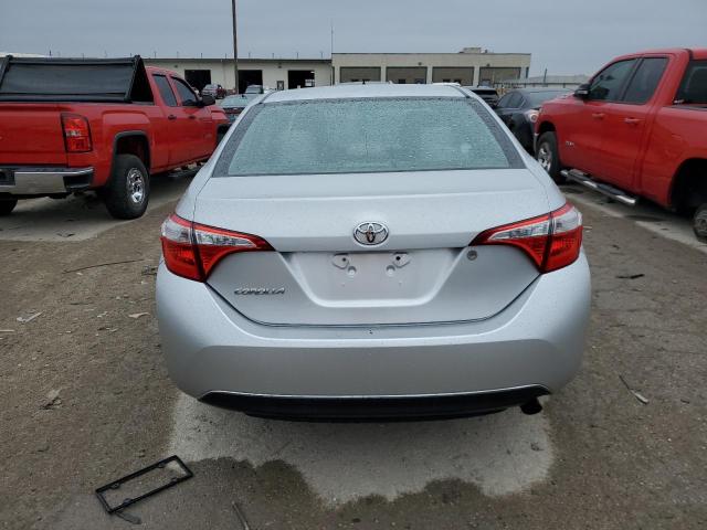 2T1BURHE2EC143577 - 2014 TOYOTA COROLLA L SILVER photo 6