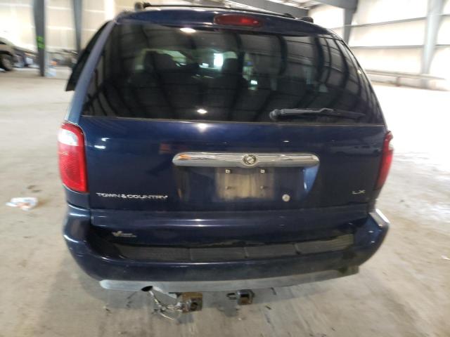 2C4GP44R75R241271 - 2005 CHRYSLER TOWN & COU LX BLUE photo 6