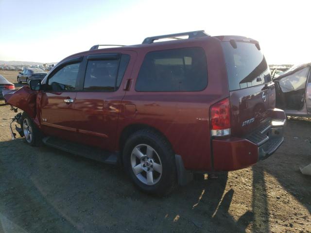 5N1AA08A37N718164 - 2007 NISSAN ARMADA SE BURGUNDY photo 2