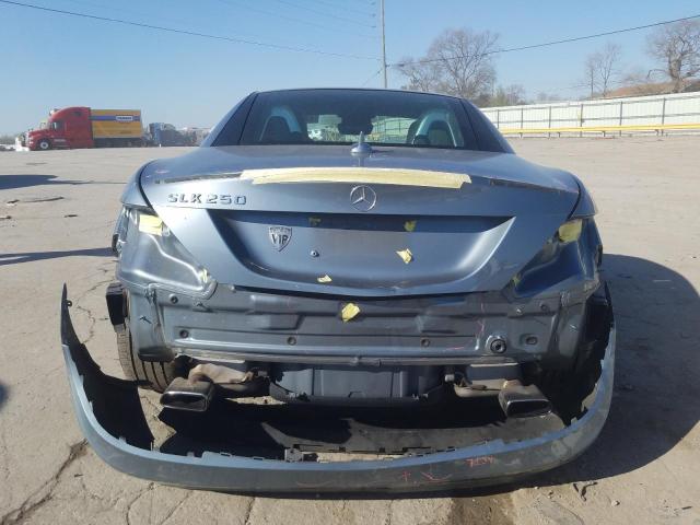 WDDPK4HA1CF036865 - 2012 MERCEDES-BENZ SLK 250 BLUE photo 6