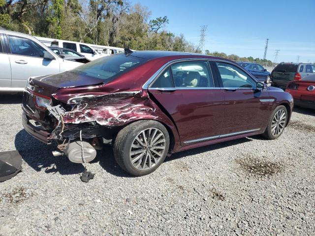 1LN6L9PK0L5606026 - 2020 LINCOLN CONTINENTA MAROON photo 3