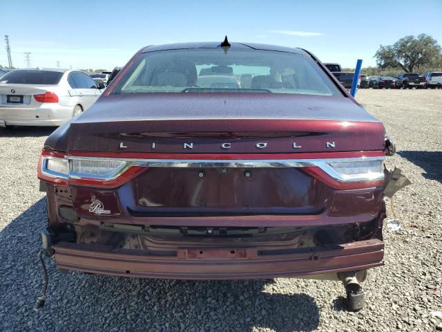 1LN6L9PK0L5606026 - 2020 LINCOLN CONTINENTA MAROON photo 6