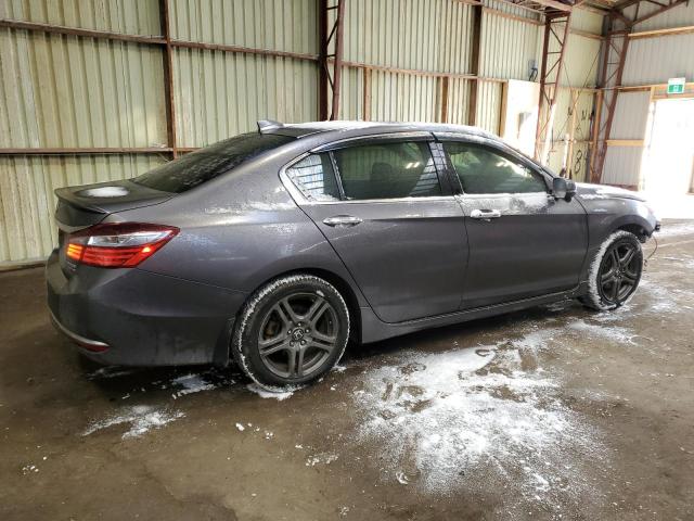 JHMCR6F77HC800023 - 2017 HONDA ACCORD TOURING HYBRID GRAY photo 3