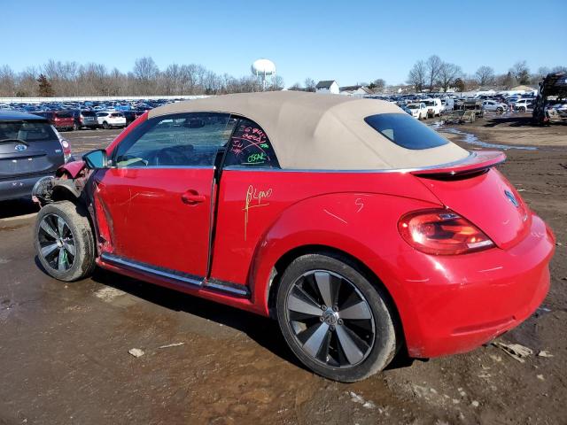 3VW867AT9DM814053 - 2013 VOLKSWAGEN BEETLE TURBO RED photo 2