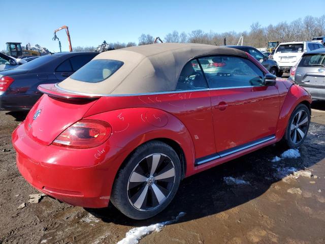 3VW867AT9DM814053 - 2013 VOLKSWAGEN BEETLE TURBO RED photo 3