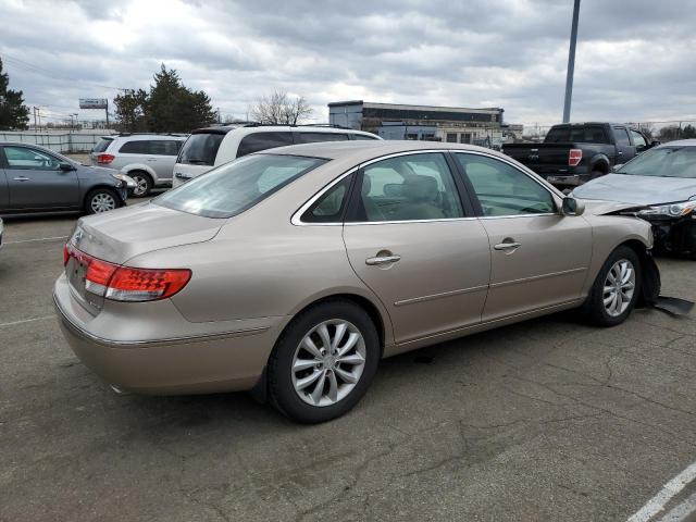 KMHFC46F76A054348 - 2006 HYUNDAI AZERA SE TAN photo 3