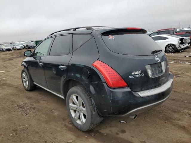 JN8AZ08W67W667492 - 2007 NISSAN MURANO SL BLACK photo 2