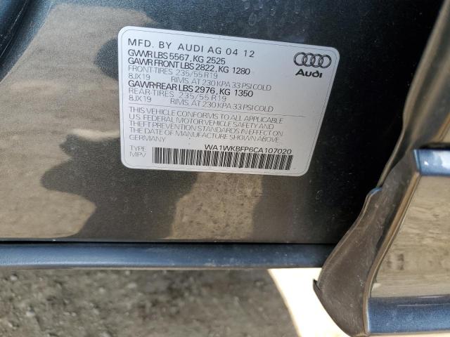 WA1WKBFP6CA107020 - 2012 AUDI Q5 PRESTIGE 灰色 照片 13