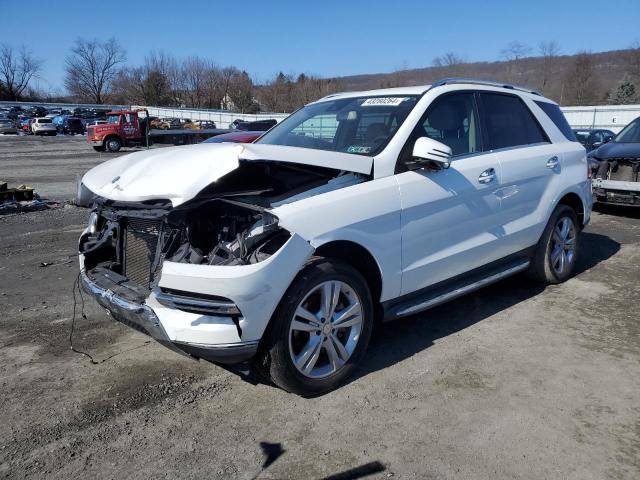 4JGDA5HB1FA526069 - 2015 MERCEDES-BENZ ML 350 4MATIC WHITE photo 1