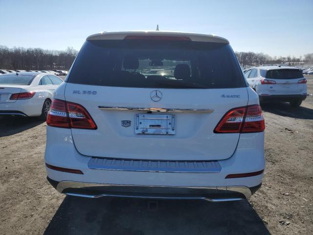 4JGDA5HB1FA526069 - 2015 MERCEDES-BENZ ML 350 4MATIC WHITE photo 6