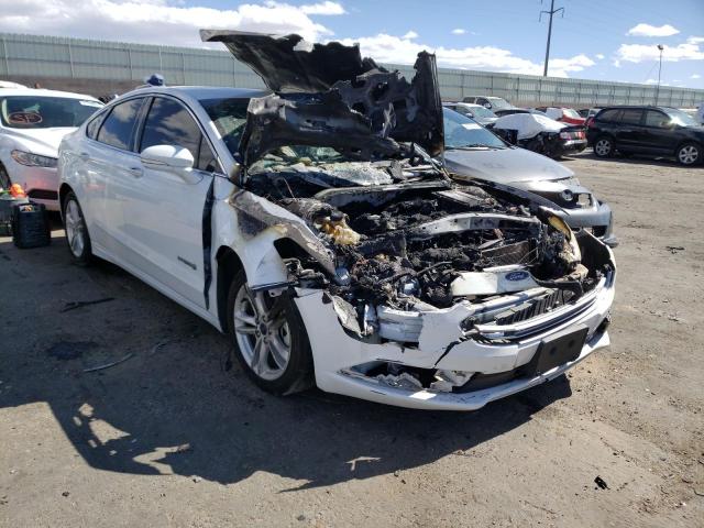 3FA6P0LU1JR118604 - 2018 FORD FUSION SE HYBRID WHITE photo 4