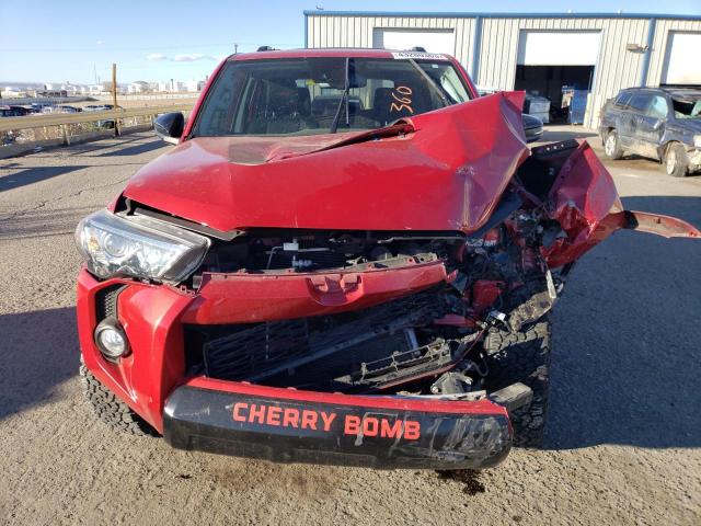 JTEBU5JR9L5796676 - 2020 TOYOTA 4RUNNER SR5/SR5 PREMIUM RED photo 5