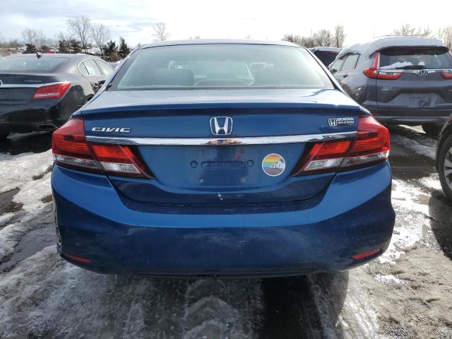 2HGFB2F50DH525954 - 2013 HONDA CIVIC LX BLUE photo 6