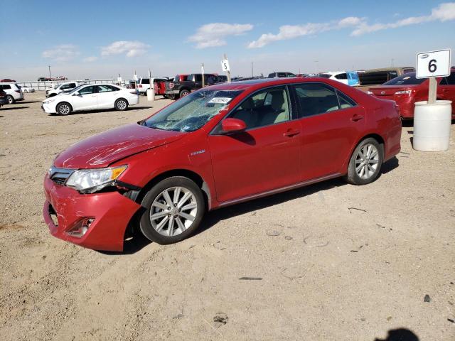 4T1BD1FK0CU057500 - 2012 TOYOTA CAMRY HYBRID RED photo 1