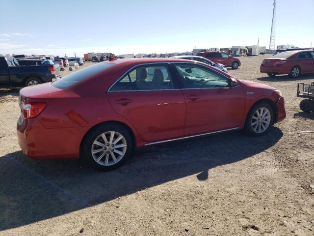 4T1BD1FK0CU057500 - 2012 TOYOTA CAMRY HYBRID RED photo 3