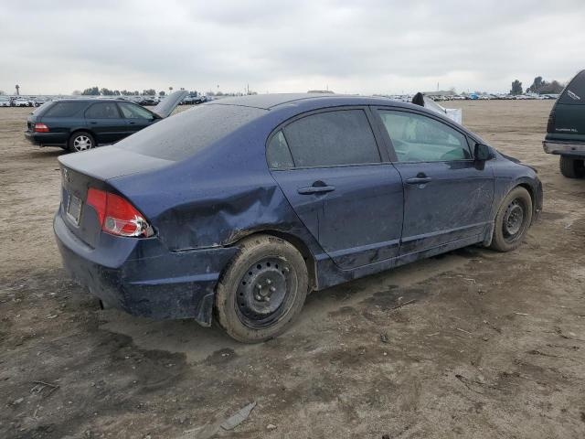 1HGFA165X8L026276 - 2008 HONDA CIVIC LX BLUE photo 3