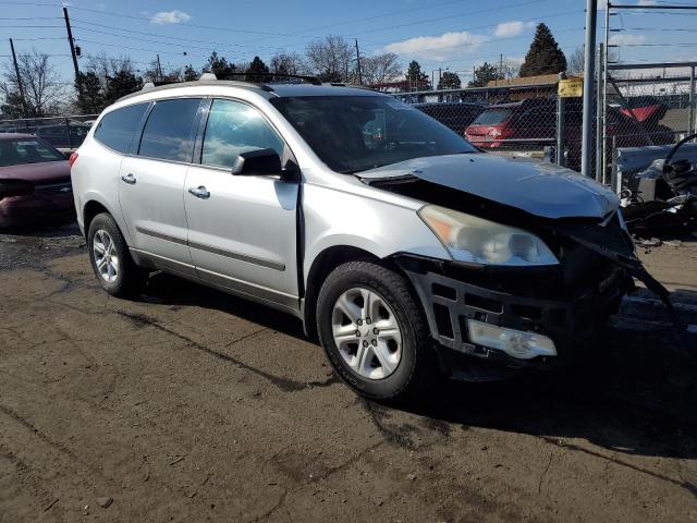 1GNKRFED0CJ411787 - 2012 CHEVROLET TRAVERSE LS SILVER photo 4