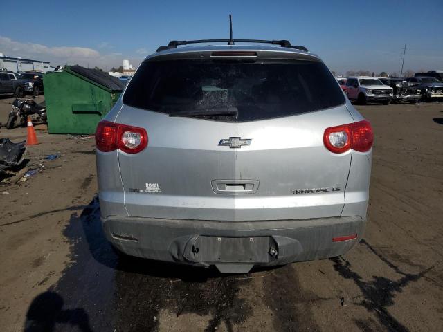 1GNKRFED0CJ411787 - 2012 CHEVROLET TRAVERSE LS SILVER photo 6