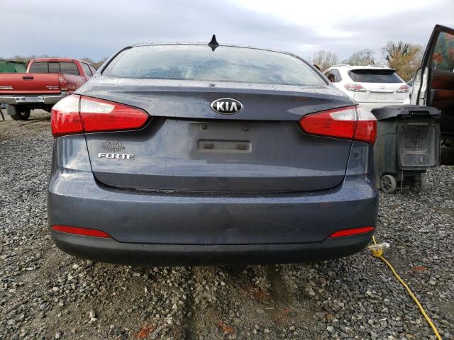 KNAFK4A68G5576458 - 2016 KIA FORTE LX BLUE photo 6