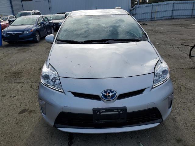 JTDKN3DUXD5539761 - 2013 TOYOTA PRIUS SILVER photo 5