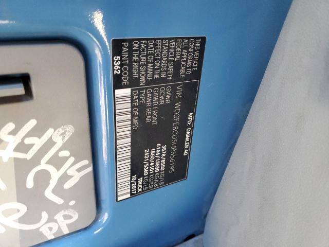 WD3FE8CD5HP556195 - 2017 MERCEDES-BENZ SPRINTER 2500 BLUE photo 13
