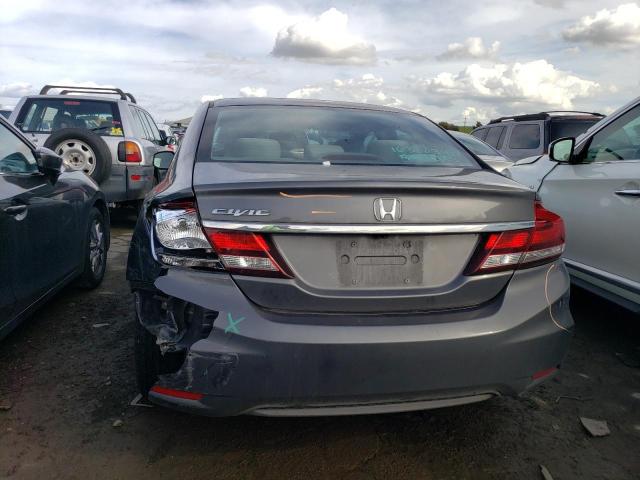 19XFB2F58DE096301 - 2013 HONDA CIVIC LX GRAY photo 6