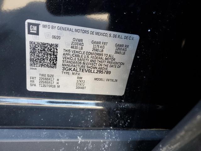 3GKALTEV0LL295789 - 2020 GMC TERRAIN SLE BLACK photo 13