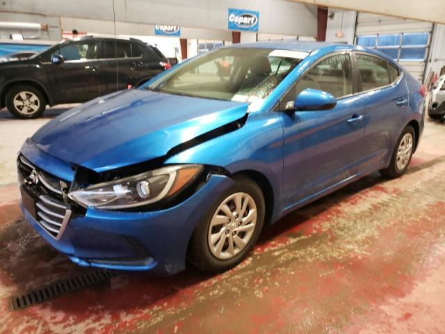 5NPD74LF8HH084619 - 2017 HYUNDAI ELANTRA SE BLUE photo 1