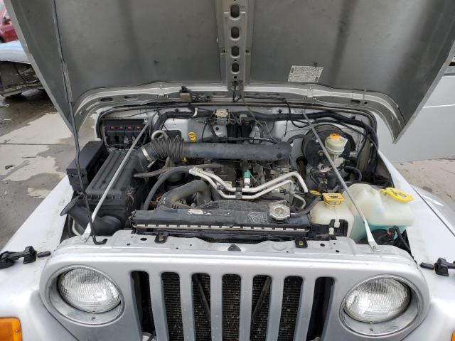 1J4FA39S66P701486 - 2006 JEEP WRANGLER X SILVER photo 12